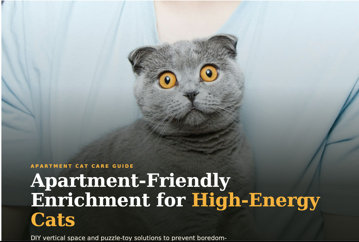 Apartment-Friendly Enrichment for High-Energy Cats
